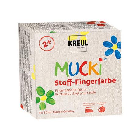 C. Kreul Stoffmalfarbe MUCKI Stoff-Fingerfarbe 4er-Set 