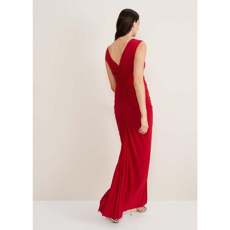 Phase Eight Ärmelloses Maxikleid mit gerafftem Detail  