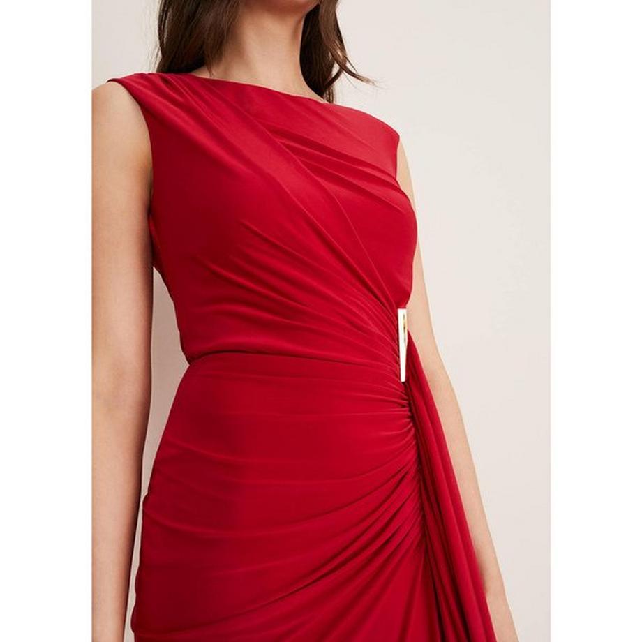 Phase Eight Ärmelloses Maxikleid mit gerafftem Detail  