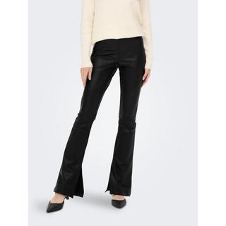 ONLY Leggings effet cuir à jambe évasée  