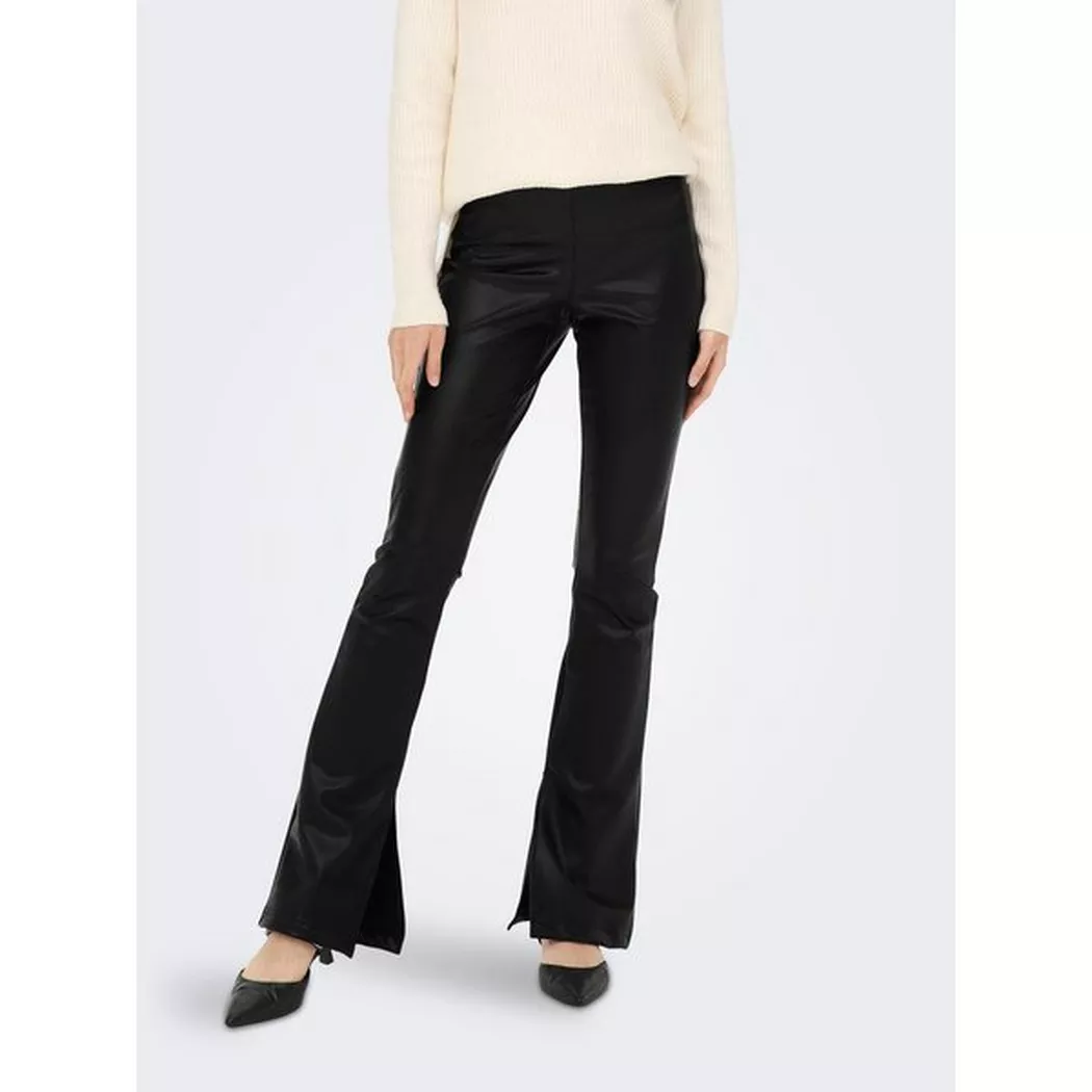 Only - Leggings, Lederoptik, für Damen, Black, Größe S