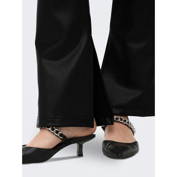 ONLY Leggings effetto pelle a gamba svasata  