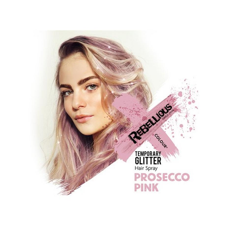 Rebellious Colour Prosecco Pink Glitter Glitter Spray Prosecco Rosa 