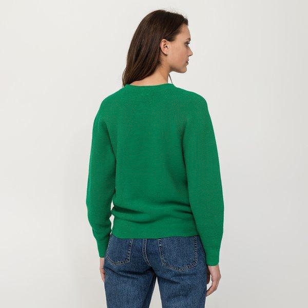 Manor Woman  Pullover, Rundhals, langarm Grün