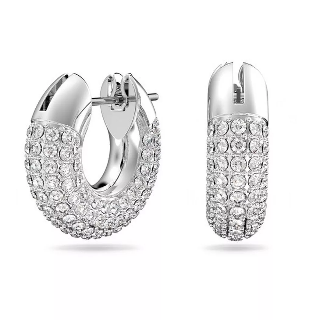 Swarovski - Creolen, Dextera, One Size, Silberfarben 2