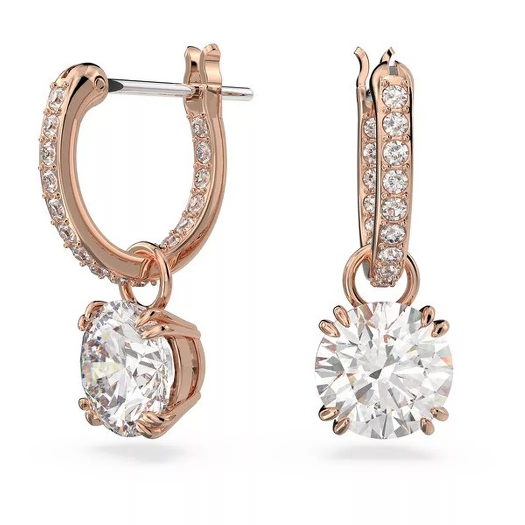 Swarovski - Ohrstecker, Stilla, One Size, Roségoldfarben 3