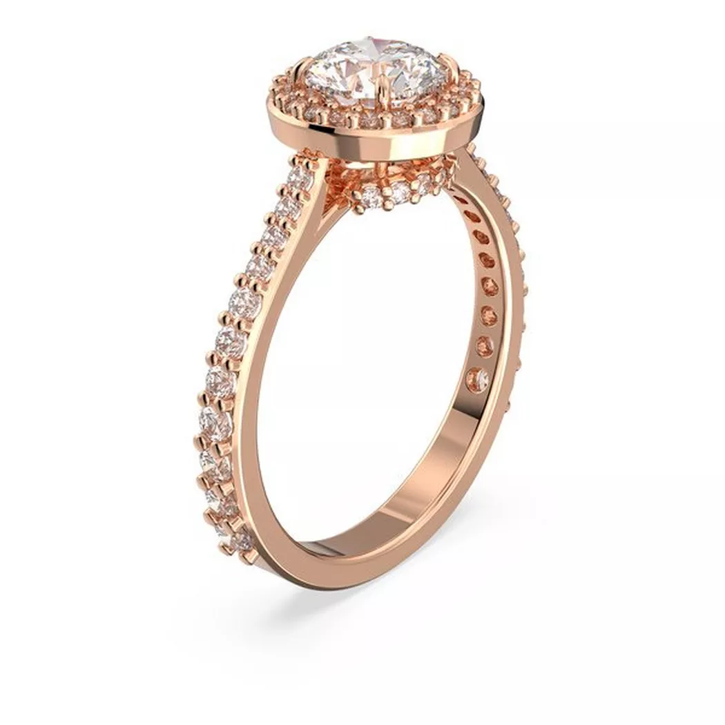 Swarovski - Ring, Una, 52, Roségoldfarben