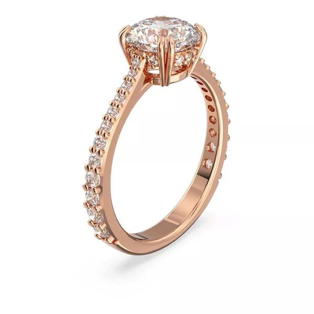 Swarovski - Ring, Stilla, 52, Roségoldfarben