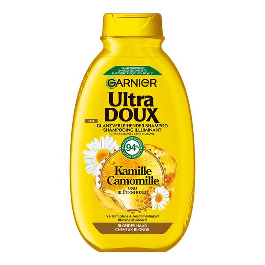 Ultra Doux Shampoo Schiarente Alla Camomilla E Miele Di Fiori, Nutre E Dona Lucentezza