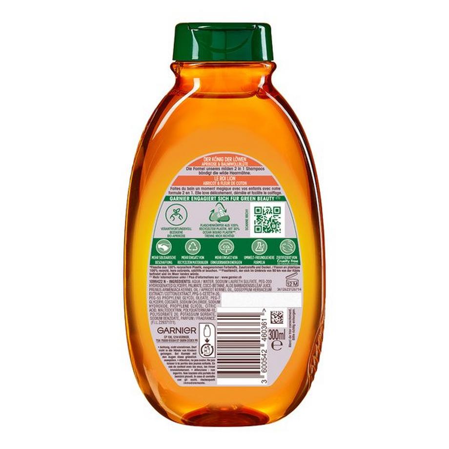 GARNIER ABRICOT Ultra Doux Shampooing Kids 2en1 À L'Abricot & Fleur De Coton 