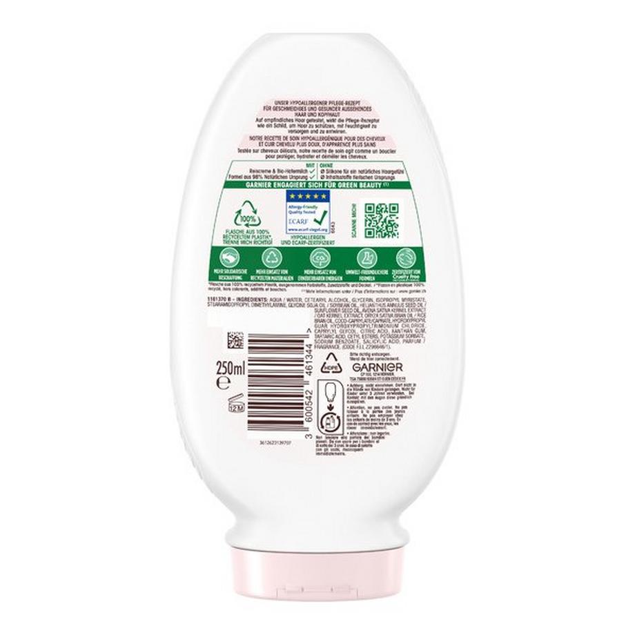 GARNIER DELICATESSE Ultra Doux Après-Shampooing Délicatesse d'Avoine, À La Crème De Riz Et Au Lait D'Avoine 