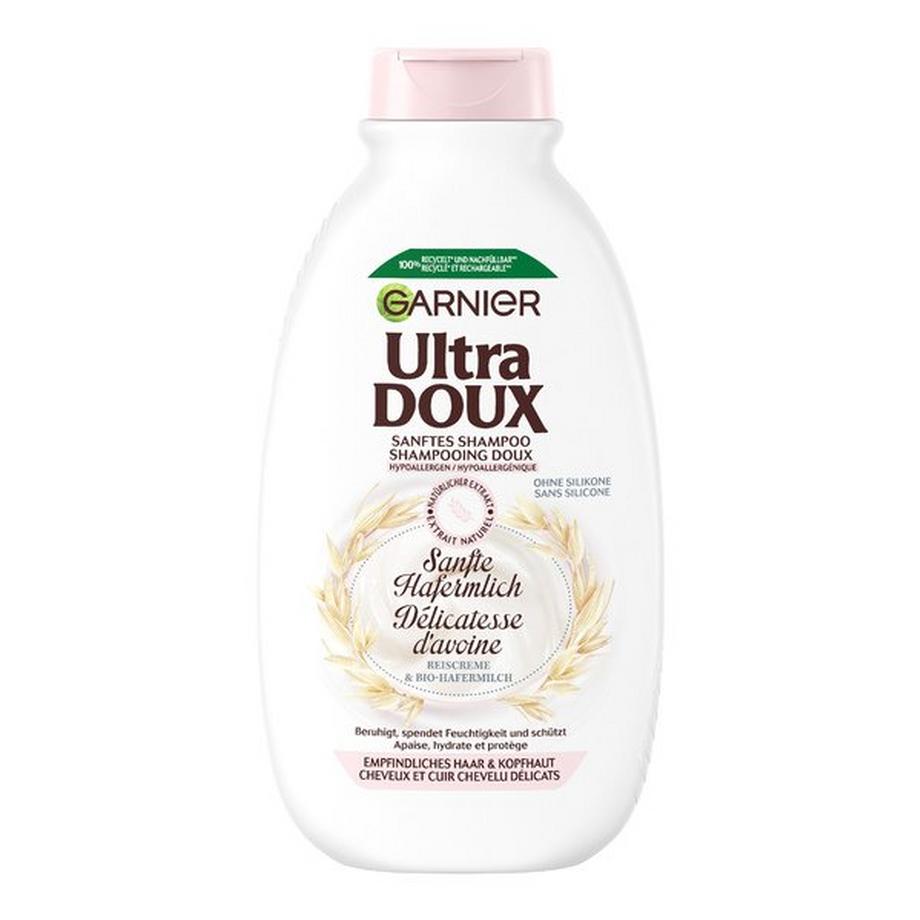 Ultra Doux Shampoo Delicato Al Latte D'Avena, Con Crema Di Riso E Latte D'Avena Biologico