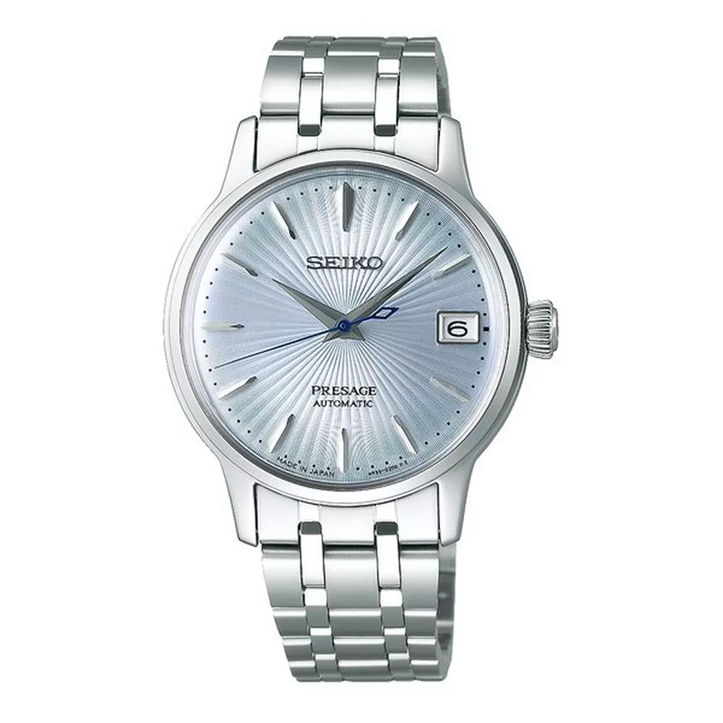 Seiko - Automatikuhr, Presage, 34mm, Silber