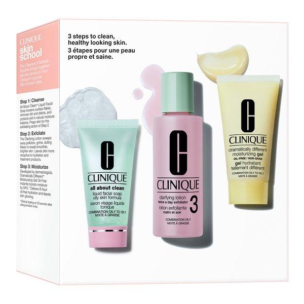 CLINIQUE  Skincare Mini Kit - 3 Step - Skin Type 3 - Cleanser Refresher Course 