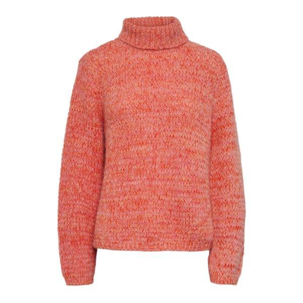 Image of Pullover, Rollkragen, Langarm Damen Rot S