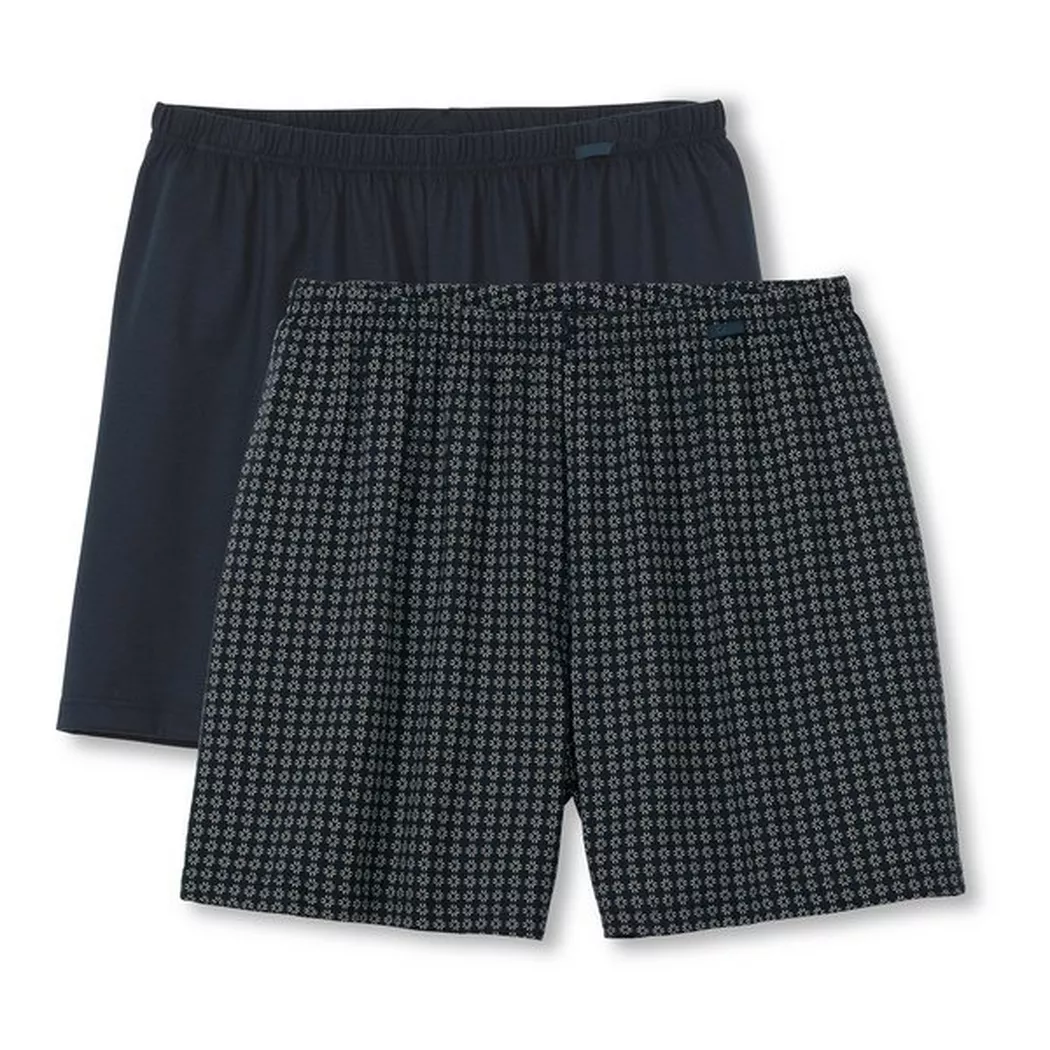 Boxershorts CALIDA "Natural Benefit", Herren, Gr. XXL (58/60), grau, Single Jersey, Obermaterial: 100% Baumwolle, bedruckt, bequem, Unterhosen, elastisch, Single Jersey-Qualität, ohne Eingriff