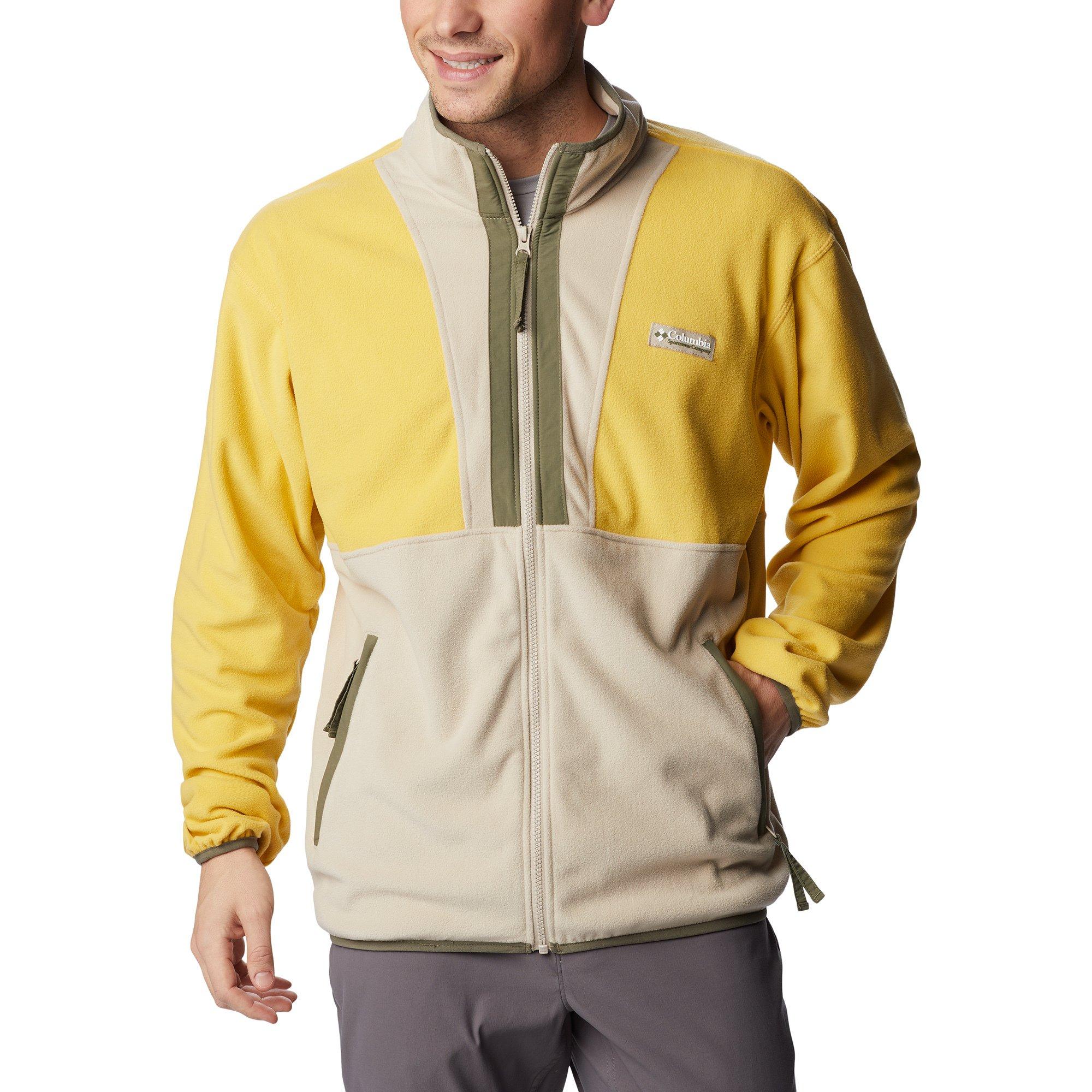 Image of Fleecejacke Ohne Kapuze Herren Senfgelb L