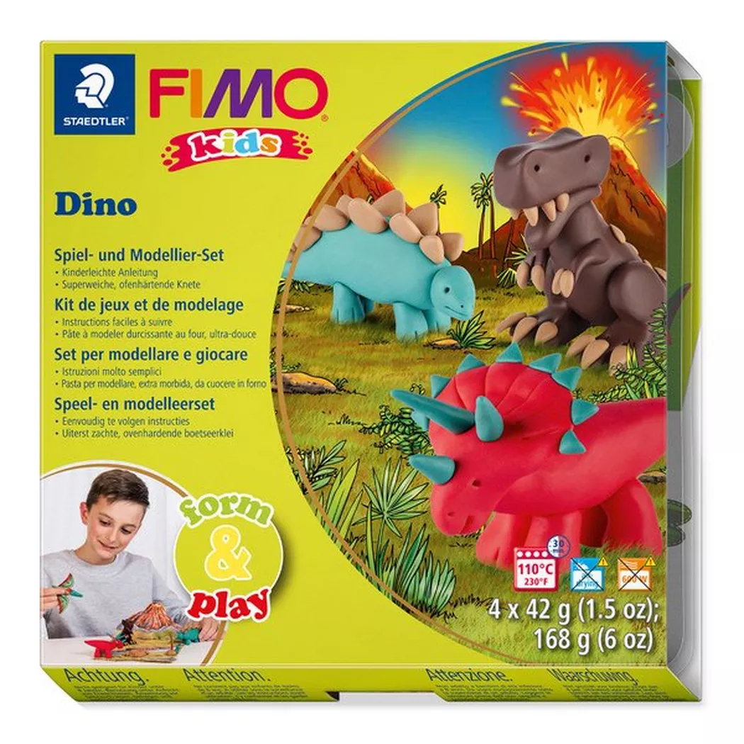Staedtler Modelliermasse Fimo Kids Form & Play Dino