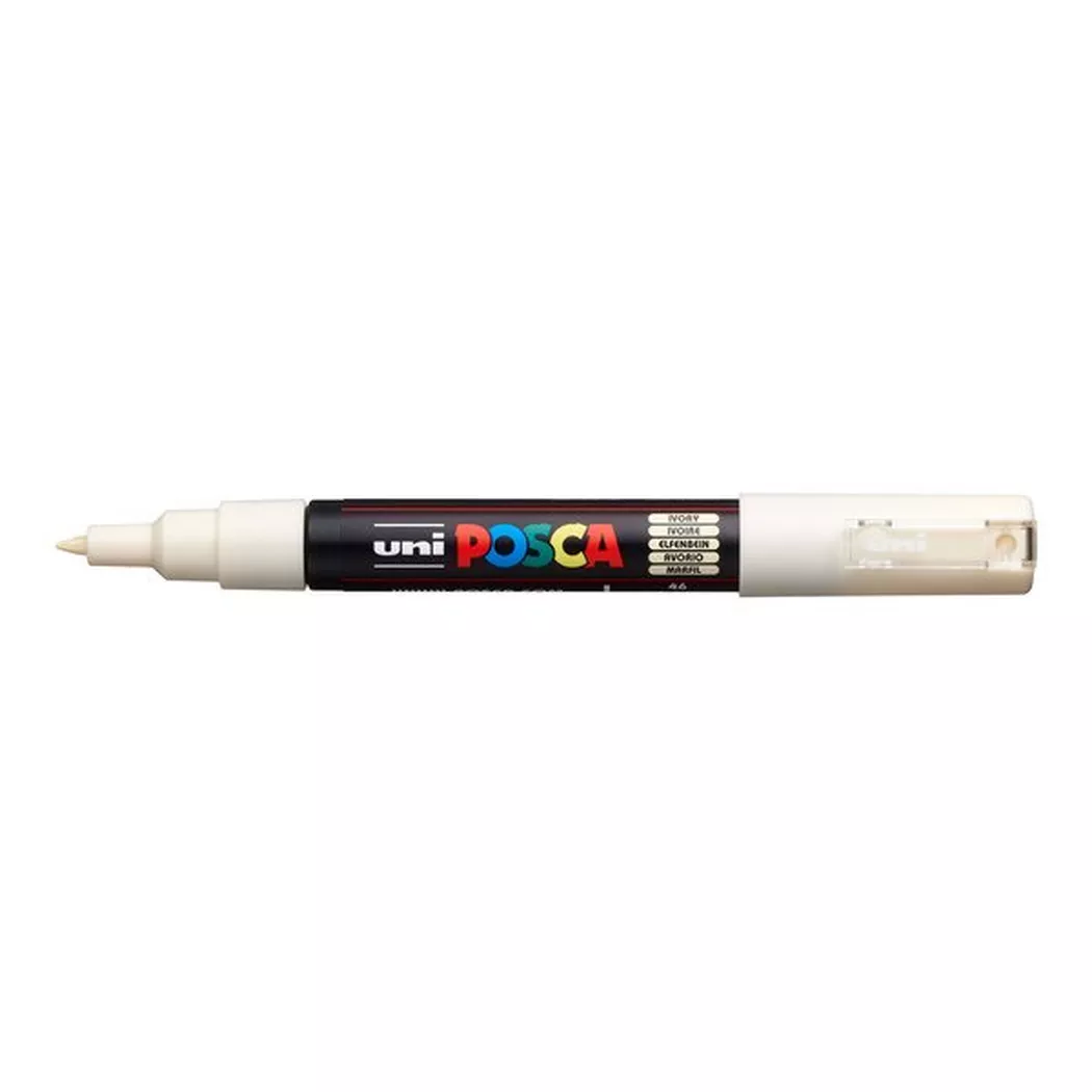 Posca - Marqueur, 12.2X1.53X1.85CM, Ivoire