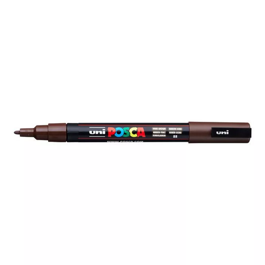 Marqueur Posca Pointe conique Fine Uni Marron
