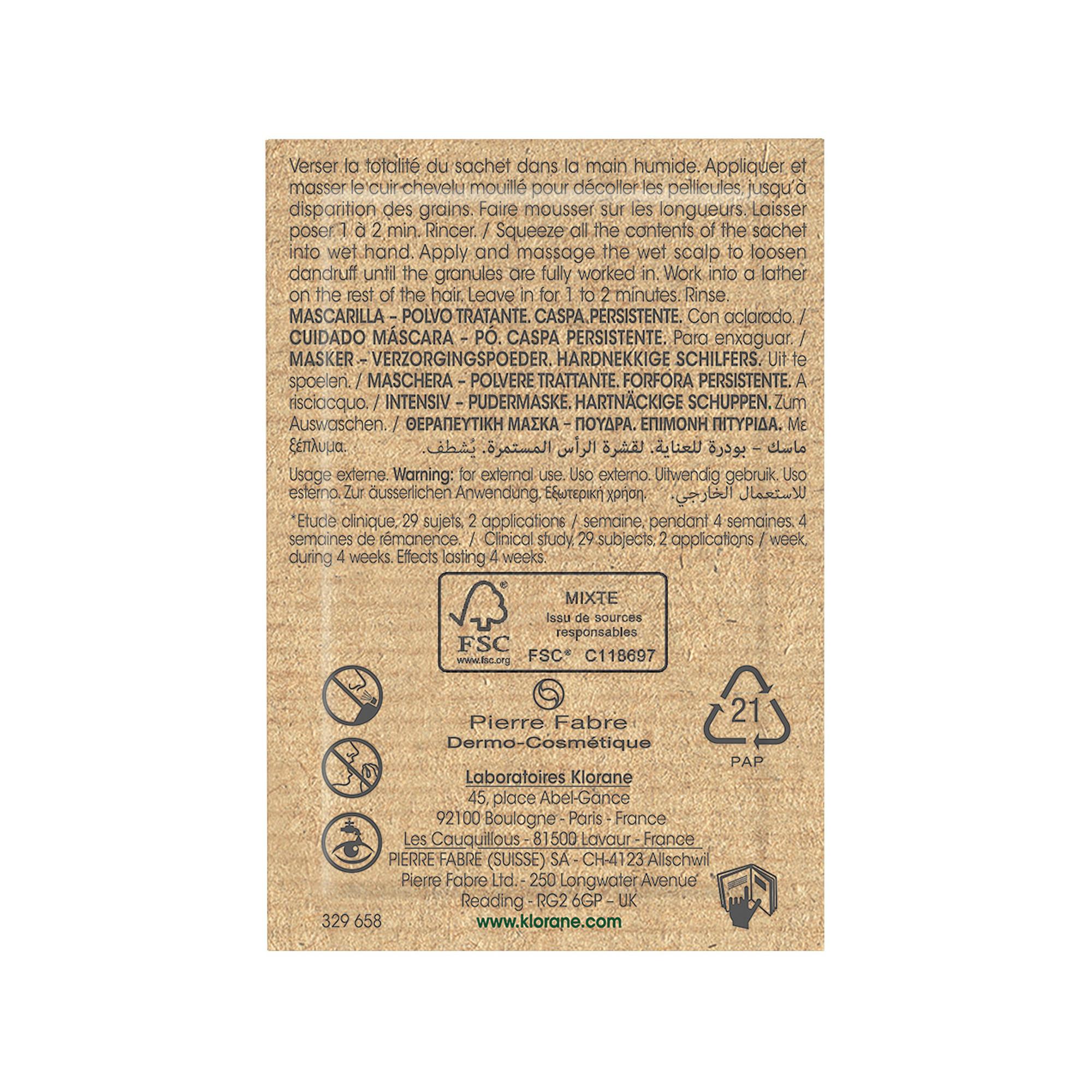 KLORANE Galanga Masque antipelliculaire en poudre 