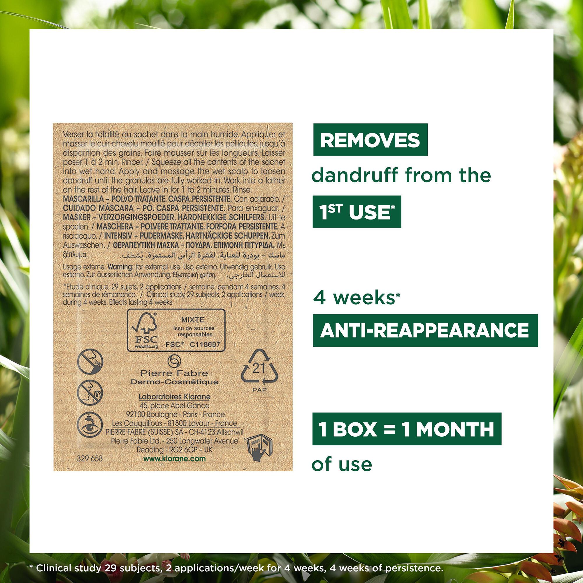 KLORANE Galanga Masque antipelliculaire en poudre 