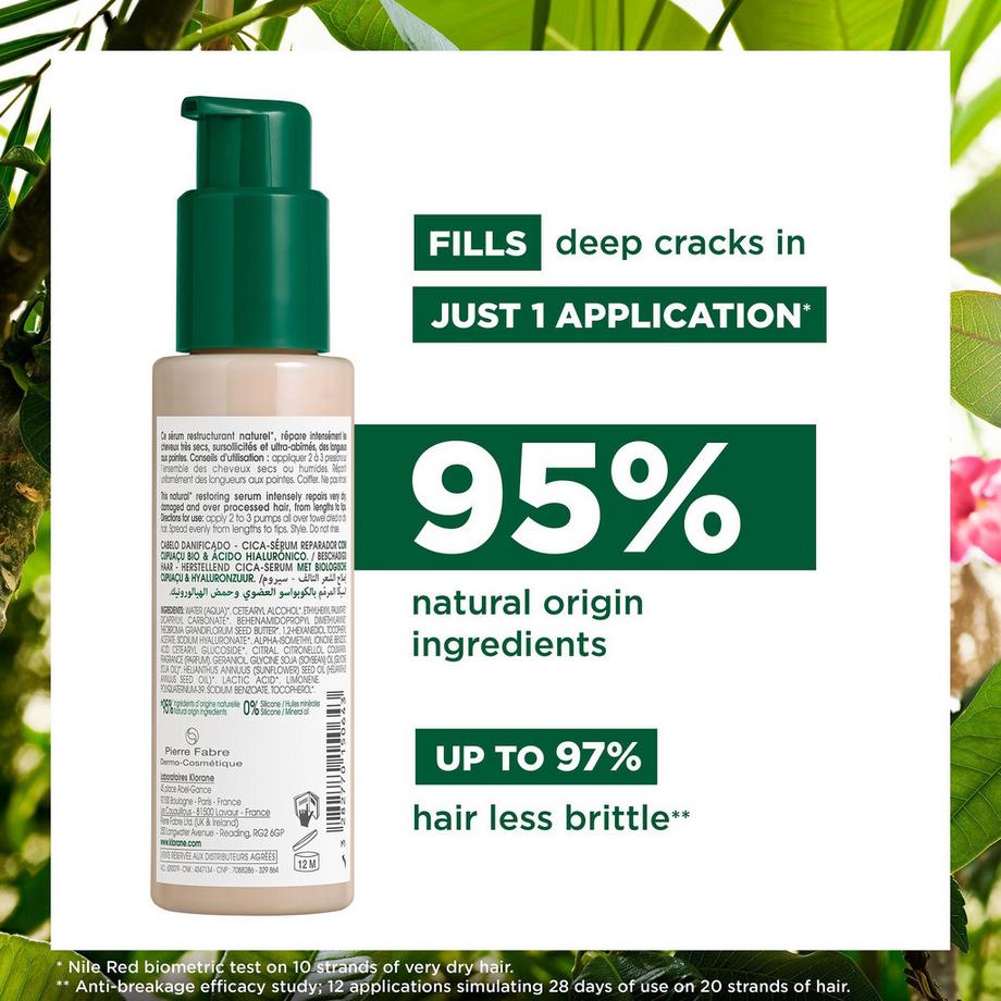 KLORANE Cupuaçu BIO Sérum réparateur au cica 