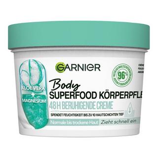 GARNIER  Body Superfood 48H Soin Corporel Apaisant [Aloe Vera + Magnésium] 