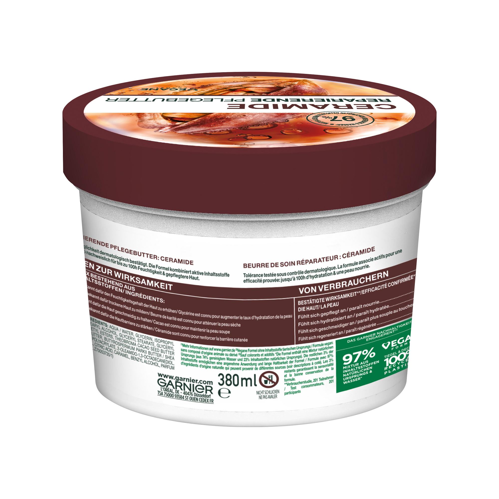 GARNIER  Body Superfood 48H Repairing Body Butter Trattamento Corpo [Cacao + Ceramide]. 