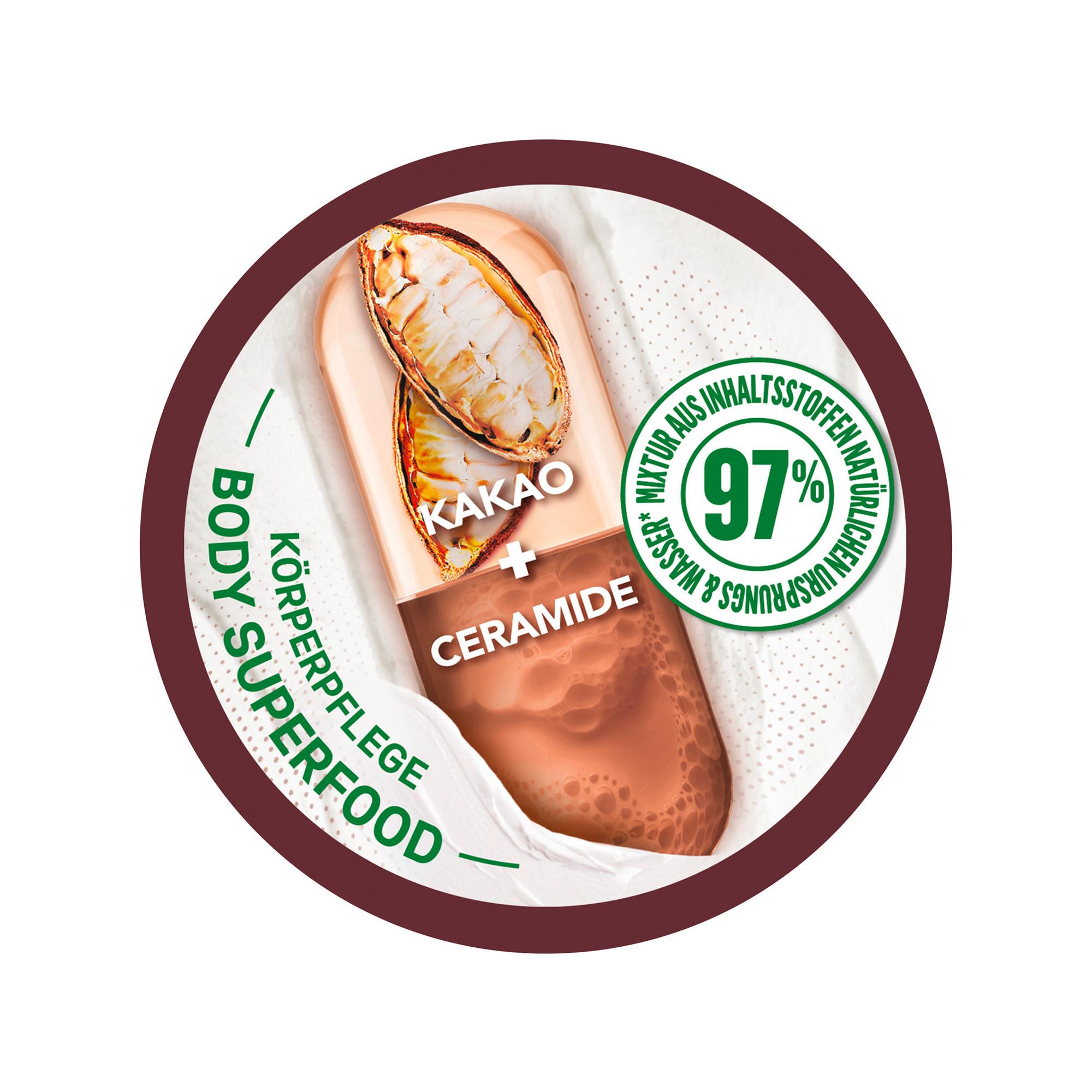 GARNIER  Body Superfood 48H Beurre Réparateur Pour Le Corps [Cacao + Céramides] 