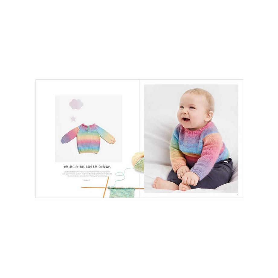 RICO-Design Lookbook Rico Baby Top 035 F Baby Top down knitting 036, Französisch 