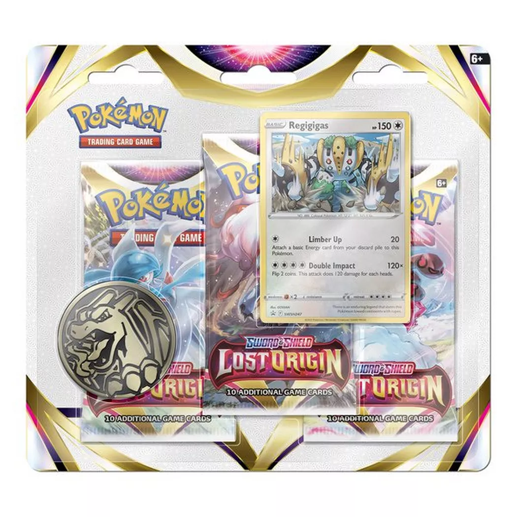 Pokémon - Sword & Shield 11 Lost Origin, 3er Pack, englisch, Zufallsauswahl, Multicolor