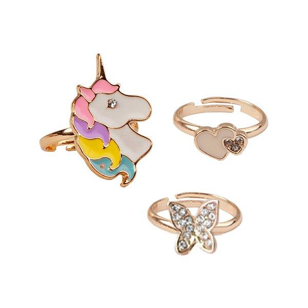 GREAT PRETENDERS  Bagues Butterfly and Unicorn 