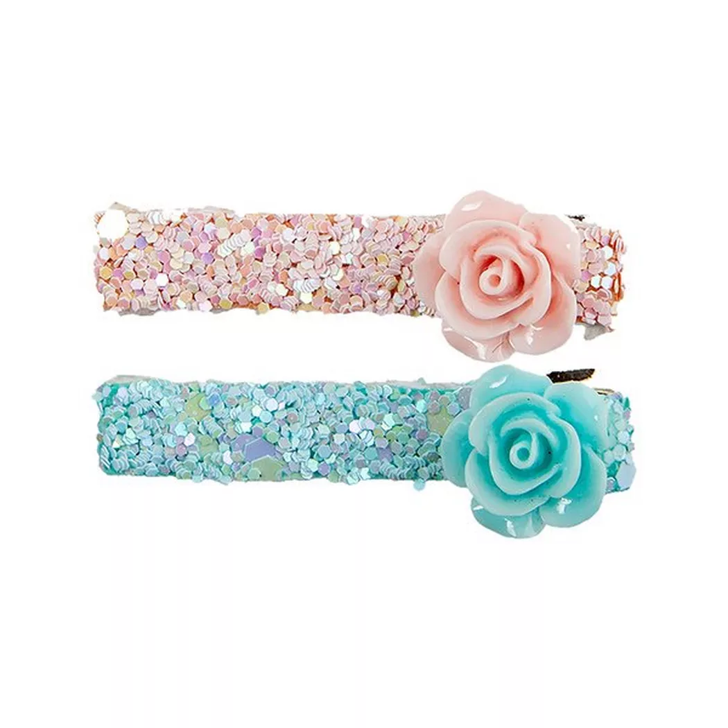 GREAT PRETENDERS - Haarclips Glitter Rosette, Multicolor