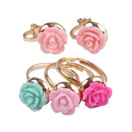 GREAT PRETENDERS  Ringe und Ohrringe Rose 