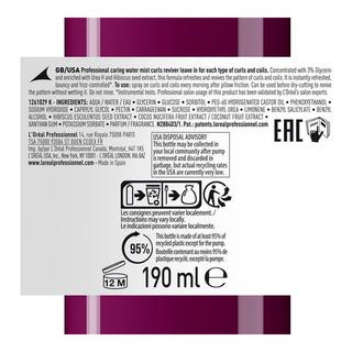 L'Oréal Professionnel CURL EXPRESSION SPRAY Serie Expert Curls Expression Curls Reviver 