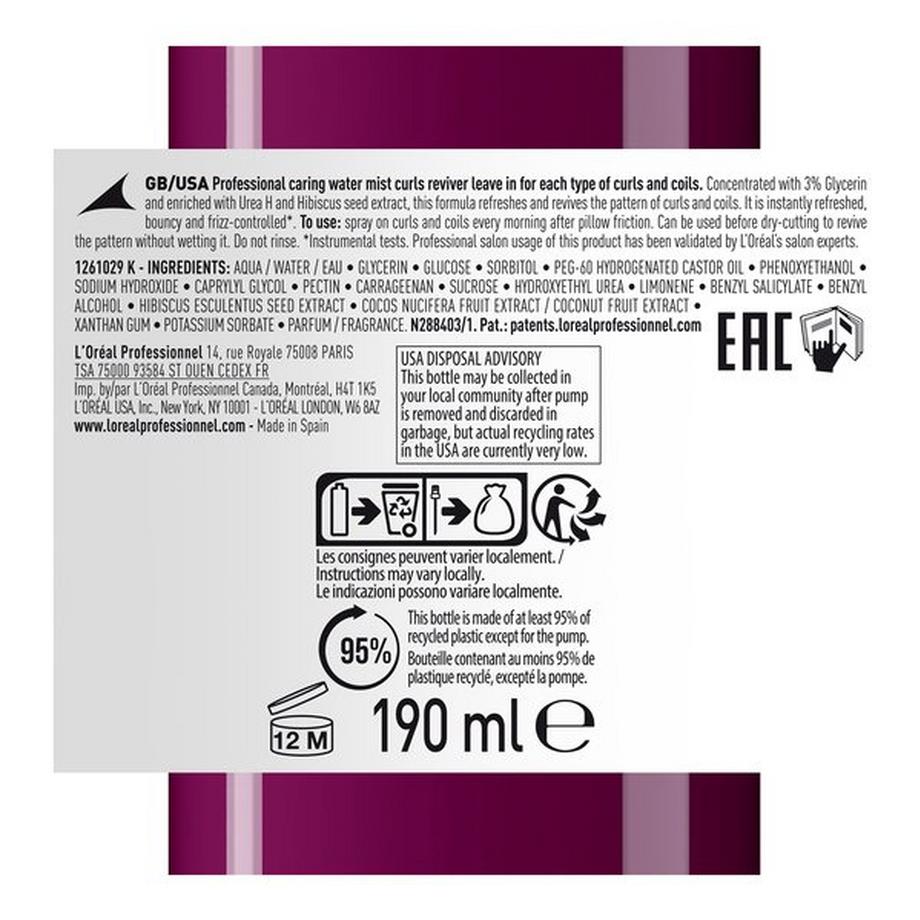 L'Oréal Professionnel CURL EXPRESSION SPRAY Serie Expert Curls Expression Curls Reviver 