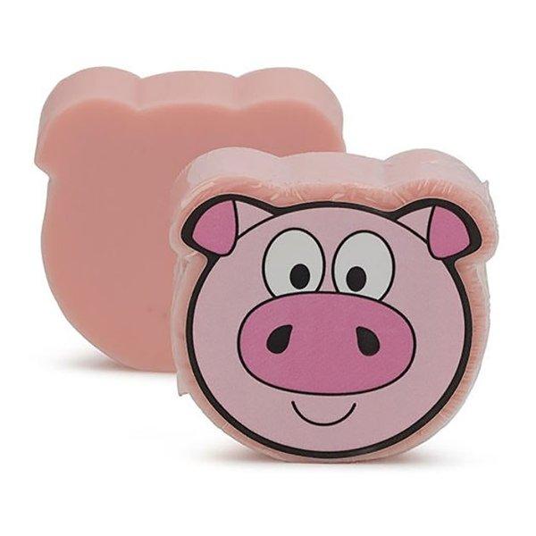 Image of Naturseife Mit Mandelöl - Schwein - Duft: Rote Johannesbeere Damen Pink 60g