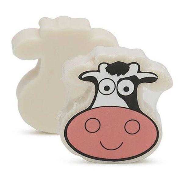 Image of Naturseife Mit Mandelöl - Kuh - Duft: Süsse Musk Damen Weiss 60g