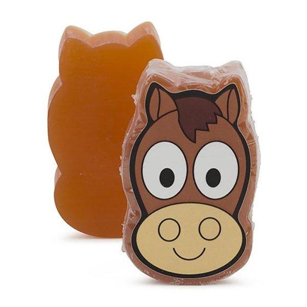 Image of Naturseife Mit Mandelöl - Pferd - Duft: Vanille Damen Orange 60g