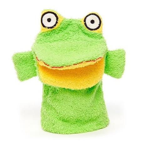 Isabelle Laurier  Waschhandschuh Für Kinder - Frosch - 100% Baumwolle 