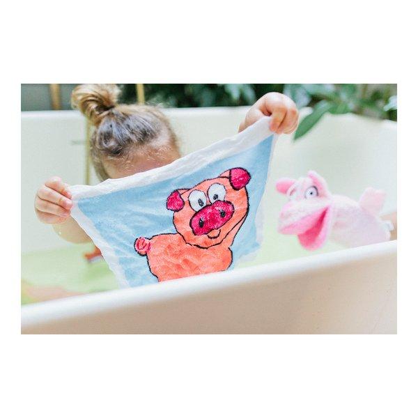 Isabelle Laurier  Komprimiertes Handtuch Schwein 