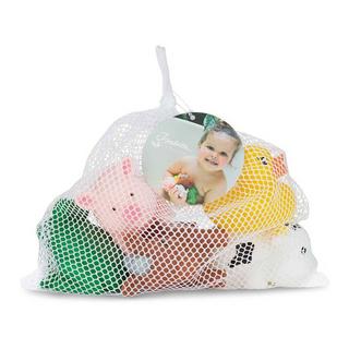 Isabelle Laurier  5 giocattoli da bagno in una borsa a rete 