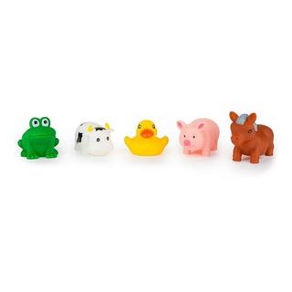Isabelle Laurier  5 giocattoli da bagno in una borsa a rete 