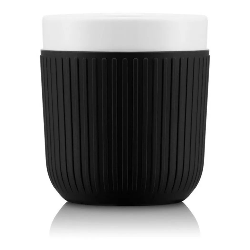 Bodum - Lot de gobelets, 200 ml, Noir/Blanc