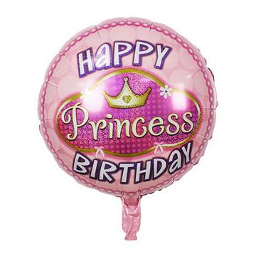 Folienballon Princess Happy Birthday 