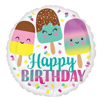 Pallone in foil "Happy Birthday"