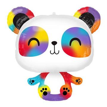 Palloncino in foil Arcobaleno Panda