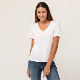 TOMMY JEANS  T-shirt, scollo a V, maniche lunghe 