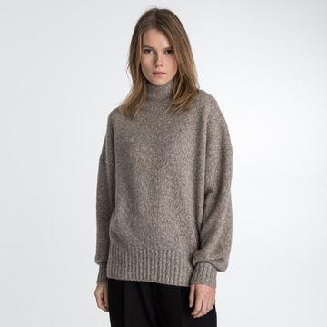 Pull cachemire, col rond